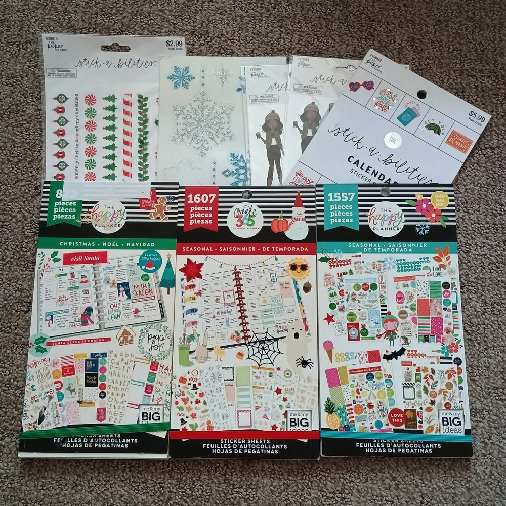 Happy Planner Sticker Book Bundle Seasonal Christmas The Paper Studio Lot